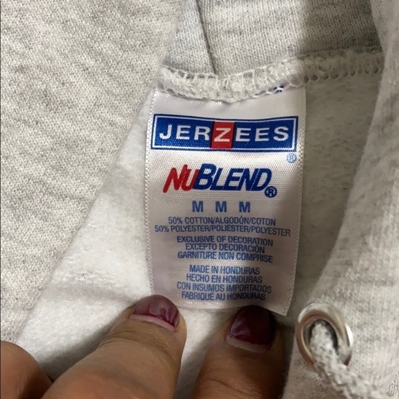 JERZEES gray hoodie size medium - Picture 6 of 6